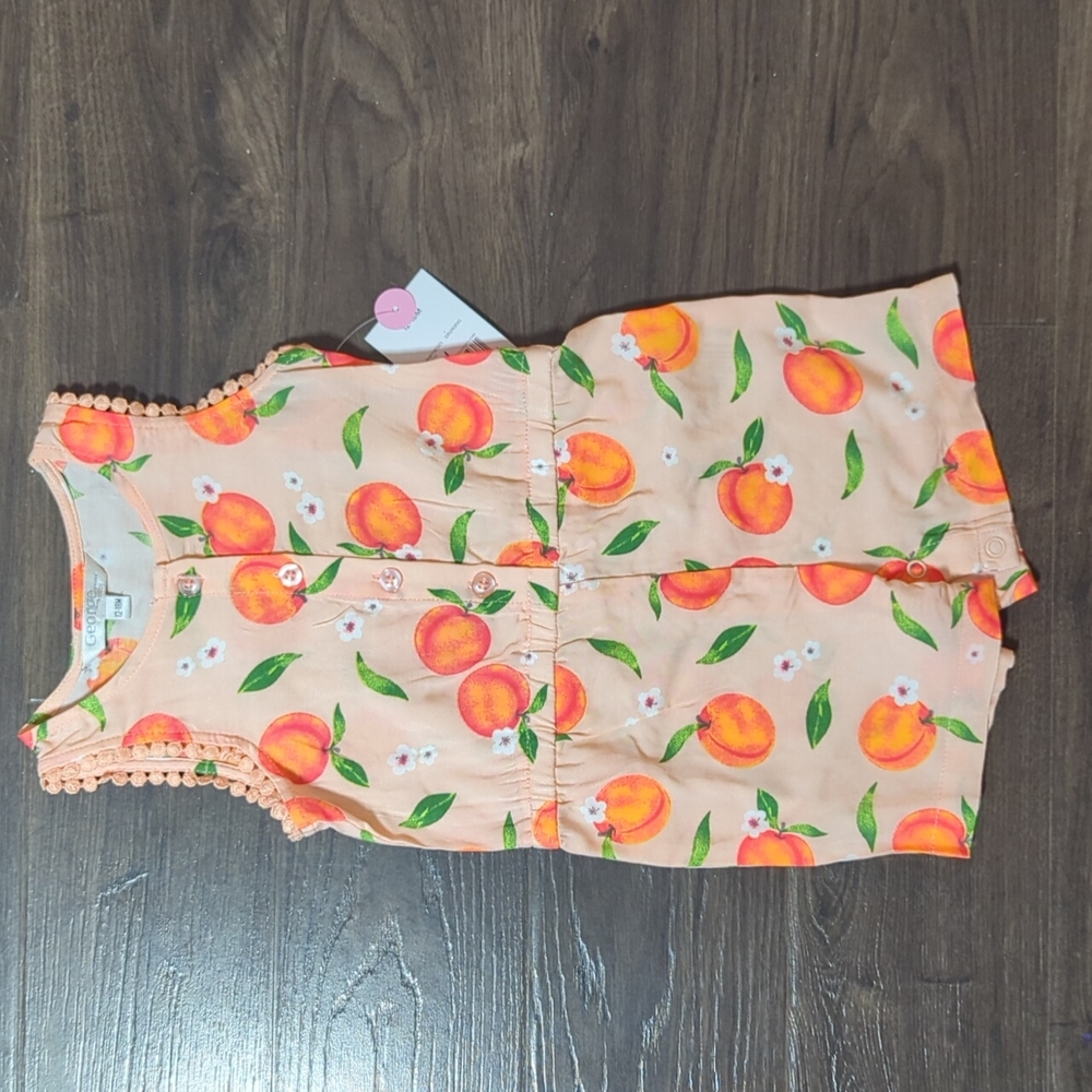 12-18M Peach Onesie